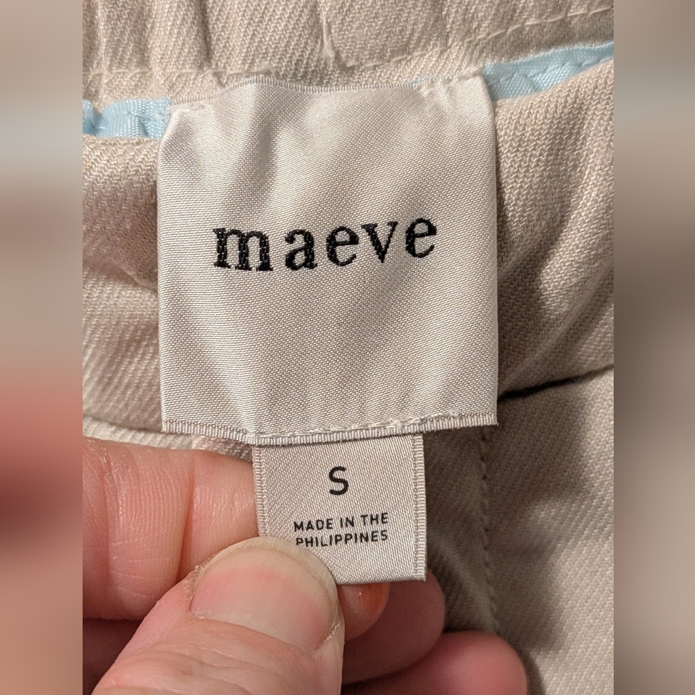 Maeve Cream High-Waisted Dress Pants - Picture 7 of 9